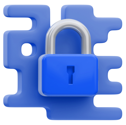 3d internet padlock cyber security icon illustration rendering png 1